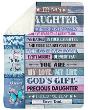 I LOVE YOU TO THE MOON AND BACK Sherpa Fleece Blanket tile