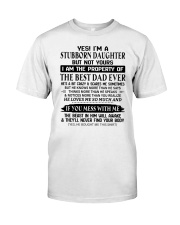 I Am The Property Of The Best Dad Ever - Lovely Gift For Daughter Premium Fit Mens Tee tile