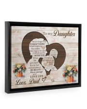 I Will Always Be With You - Best Gift For Daughter Floating Framed Canvas Prints Black tile