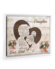 I Will Always Be With You - Best Gift For Daughter Floating Framed Canvas Prints White tile