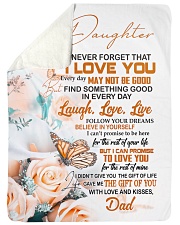 FOLLOW YOUR DREAM - BEAUTIFUL GIFT FOR DAUGHTER Large Sherpa Fleece Blanket - 60" x 80" thumbnail
