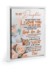FOLLOW YOUR DREAM - BEAUTIFUL GIFT FOR DAUGHTER 11x14 White Floating Framed Canvas Prints thumbnail