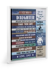 YOU WILL NEVER LOSE - LOVELY GIFT FOR DAUGHTER Floating Framed Canvas Prints White tile