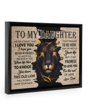I Hope You Believe In Yourself - Lovely Gift For Daughter Floating Framed Canvas Prints Black tile