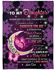 I AM ALWAYS WITH YOU - TO DAUGHTER FROM DAD Large Fleece Blanket - 60" x 80" front
