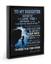 I Believe In You - Lovely Gift For Daughter Floating Framed Canvas Prints Black tile