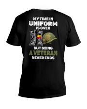 My Time In Uniform Is Over - Perfect Gift For Veteran V-Neck T-Shirt tile