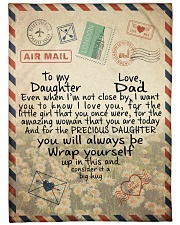 I Want You To Know I Love You - Special Gift For Daughter Large Fleece Blanket - 60" x 80" front
