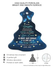 You'll Always Be My Baby Girl - Amazing Gift For Daugher Tree ornament - single (porcelain) custom-tree-ornament-single-porcelain-lifestyle-01