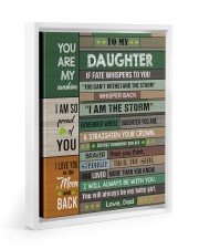 You Can't Withstand The Storm - Lovely Gift For Daughter Floating Framed Canvas Prints White tile