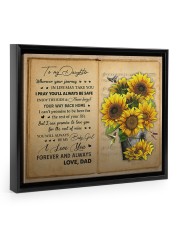 I Love You Forever And Always - Amazing Gift For Daughter Floating Framed Canvas Prints Black tile