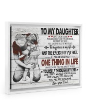 ONE THING IN LIFE-BEST GIFT FOR DAUGHTER FROM DAD Floating Framed Canvas Prints White tile