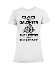 DAD AND DAUGHTER THE LEGEND AND LEGACY Premium Fit Ladies Tee tile