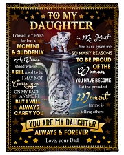 I Will Always Carry You In My Heart - Best Gift For Daughter Fleece Blanket tile