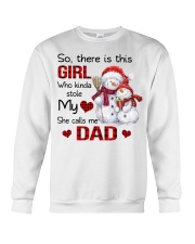 She Calls Me Dad - Perfect Gift For Dad Crewneck Sweatshirt tile