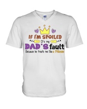 HE TREATS ME LIKE A PRINCESS V-Neck T-Shirt tile