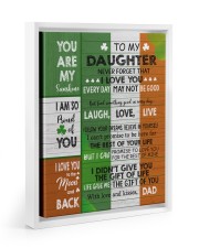 You Are My Sunshine - Best Gift For Daughter Floating Framed Canvas Prints White tile