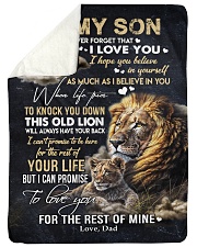 NEVER FORGET THAT I LOVE YOU Sherpa Fleece Blanket tile