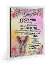 I'll Always Be With You - Best Gift For Daughter Floating Framed Canvas Prints White tile
