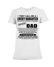 HE LOVES UNCONDITIONALLY - BEST GIFT FOR DAUGHTER Premium Fit Ladies Tee tile