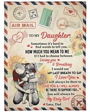How Much You Mean To Me - Lovely Gift For Daughter Large Fleece Blanket - 60" x 80" front
