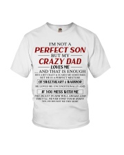 My Crazy Dad Loves Me - Special Gift For Son Youth T-Shirt tile