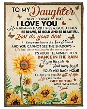 JUST DO YOUR BEST - LOVELY GIFT FOR DAUGHTER Fleece Blanket tile