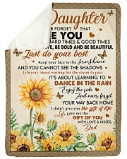 JUST DO YOUR BEST - LOVELY GIFT FOR DAUGHTER Large Sherpa Fleece Blanket - 60" x 80" thumbnail