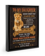 I Pray You'll Always Be Safe - Amazing Gift For Daughter Floating Framed Canvas Prints Black tile