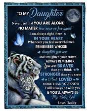 Loved More Than You Know - Lovely Gift For Daughter Fleece Blanket tile