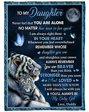 Loved More Than You Know - Lovely Gift For Daughter Large Fleece Blanket - 60" x 80" front
