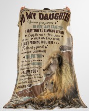I PRAY YOU'LL ALWAYS BE SAFE - GREAT GIFT FOR DAUGHTER Large Fleece Blanket - 60" x 80" aos-coral-fleece-blanket-60x80-lifestyle-front-10
