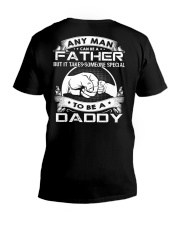 Any Man Can Be A Father - Perfect Gift For Father V-Neck T-Shirt tile