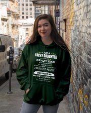 I Have A Crazy Dad - Amazing Gift For Daughter Hooded Sweatshirt lifestyle-unisex-hoodie-front-1
