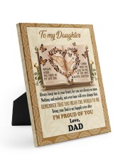 Remember That You Mean The World To Me - Lovely Gift For Daughter Easel-Back Gallery Wrapped Canvas tile