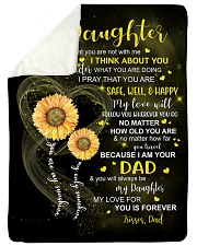 I THINK ABOUT YOU - DAD TO DAUGHTER Sherpa Fleece Blanket tile