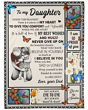 I Am So Proud Of You - Lovely Gift For Daughter Large Fleece Blanket - 60" x 80" front