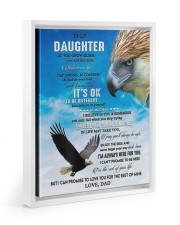 JUST BELIEVE IN YOURSELF - BEST GIFT FOR DAUGHTER Floating Framed Canvas Prints White tile