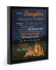 I Just Need You In My Arms - Amazing Gift For Daughter Floating Framed Canvas Prints Black tile