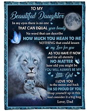 How Much You Mean To Me - Lovely Gift For Daughter Large Fleece Blanket - 60" x 80" front