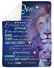 REMEMBER WHOSE SON YOU ARE Sherpa Fleece Blanket tile