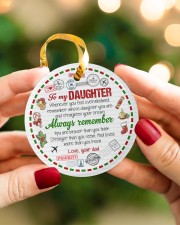 ALWAYS REMEMBER - BEST GIFT FOR DAUGHTER Circle ornament - single (porcelain) aos-circle-ornament-single-porcelain-lifestyles-08