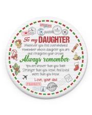 ALWAYS REMEMBER - BEST GIFT FOR DAUGHTER Circle ornament - single (porcelain) front