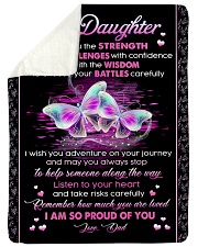 I AM SO PROUD OF YOU Sherpa Fleece Blanket tile