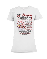 THE KEEPER OF MY HEART - BEST GIFT FOR DAUGHTER Premium Fit Ladies Tee tile