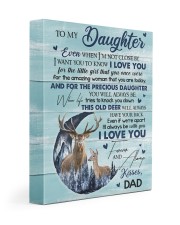 I LOVE YOU - TO DAUGHTER FROM DAD 11x14 Gallery Wrapped Canvas Prints front