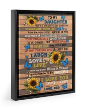 BELIEVE IN YOURSELF - LOVELY GIFT FOR DAUGHTER Floating Framed Canvas Prints Black tile