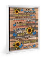 BELIEVE IN YOURSELF - LOVELY GIFT FOR DAUGHTER Floating Framed Canvas Prints White tile