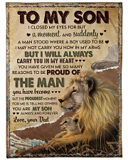 Proud Of The Man - Lovely Gift For Son Large Fleece Blanket - 60" x 80" front