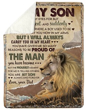 Proud Of The Man - Lovely Gift For Son Sherpa Fleece Blanket tile